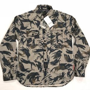 MANASTASH HEMP CAMOHA SCOUT CAMOUFLAGE SHIRT "NWT"